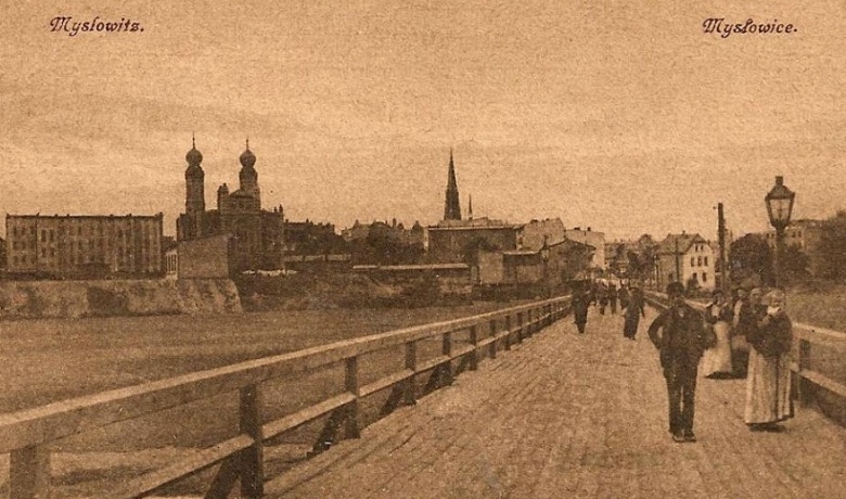 Myslowice bridge, circa 1910. Source: fotopolska.eu